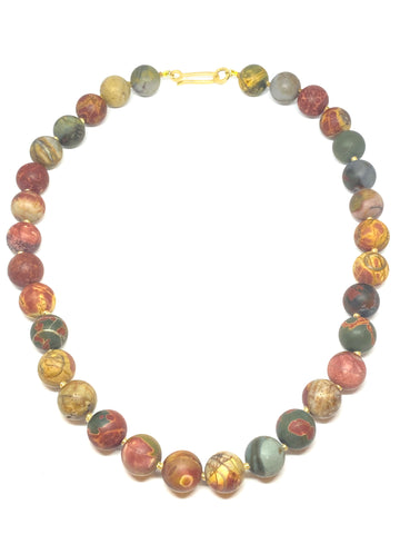 Judi Powers Red Creek Jasper Necklace 18KG