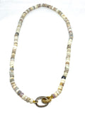 Nathan and moe gold opal bead necklace found at Patricia in southern pines, nc