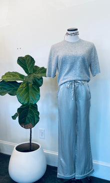  Brazeau Tricot Silk Drawstring PJ Pant Foggy