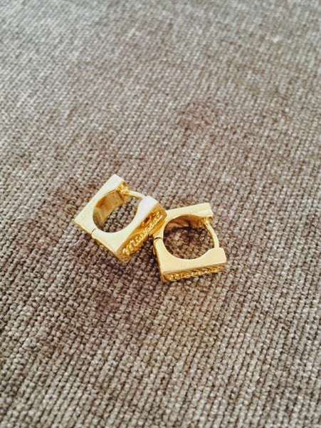 Miansai gold plated huggie
