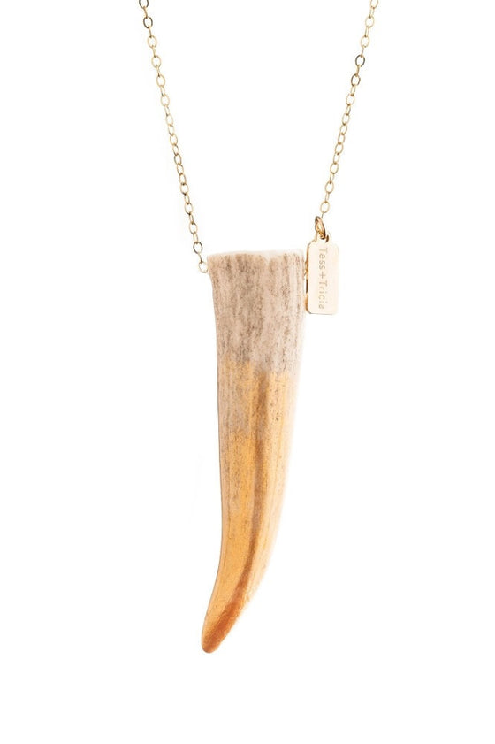 Tess + Tricia Classic Ombré  Antler Tip Necklace