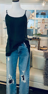CP Shades Sheer Milla Black Cotton Silk Cami