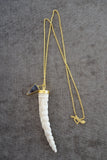 Heather Benjamin | Handmade Carved Deer Antler Necklace