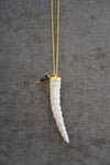 Heather Benjamin | Handmade Carved Deer Antler Necklace
