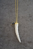 Heather Benjamin | Handmade Carved Deer Antler Necklace