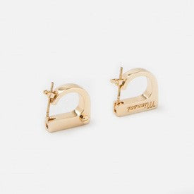 Miansai Modern Flat Earring, Gold Plated