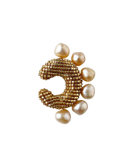 Susanna Vega Ora Gold Pearled Earcuff