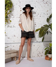  Silk Handcrafted and Beaded Blouse