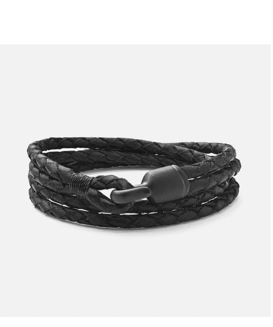 Miansai Black Trice Bracelet with Black Hook