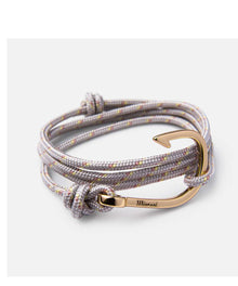  Miansai Hook on Rope Bracelet, Gold Plated, Shadow