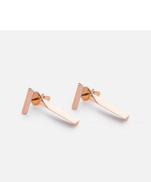  Miansai T Bar Stud Earring, Rose Gold