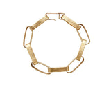 Julie Cohn Bronze Paper Chain Link Bracelet
