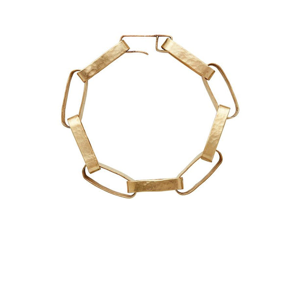 Julie Cohn Bronze Paper Chain Link Bracelet