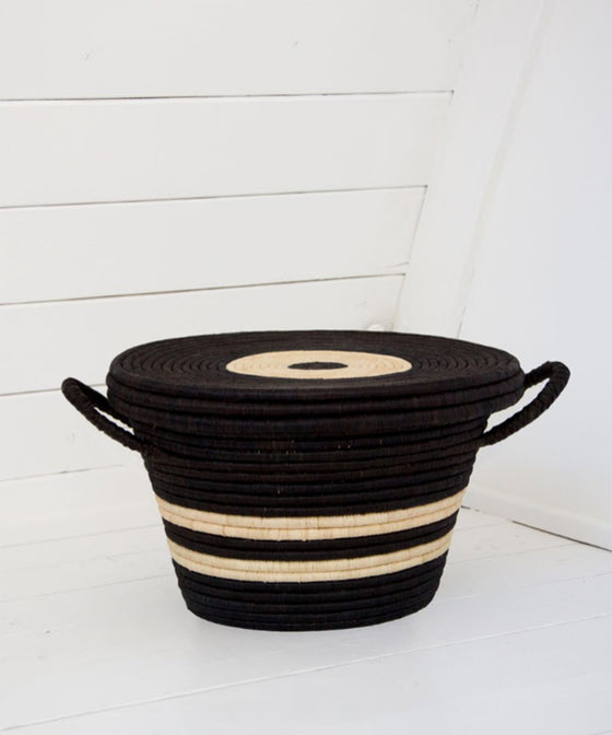 Rose & Fitzgerald Palm Bullseye Basket