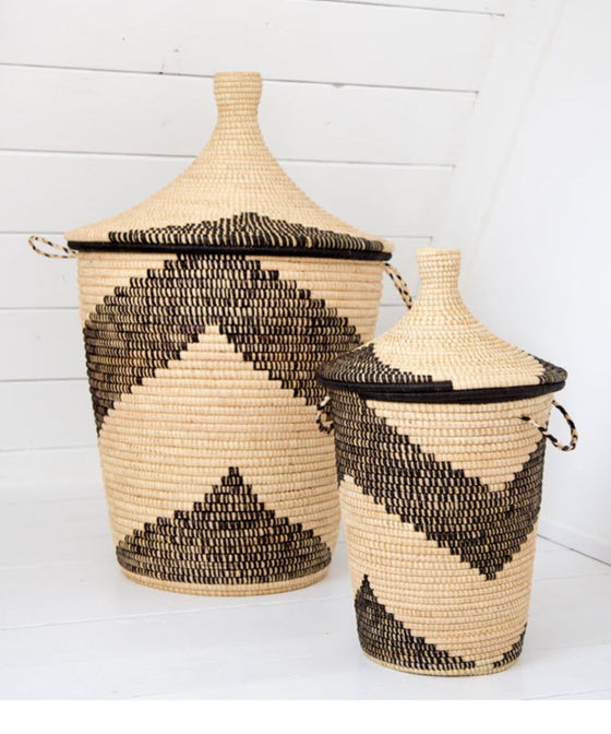 Rose & Fitzgerald  Palm Arrow Basket - Oversized