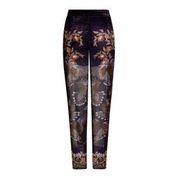 Sabina Savage "Cave Canem - The Treasures of Pompeii"  Silk Twill Water/Ink  Silk Velvet Trousers