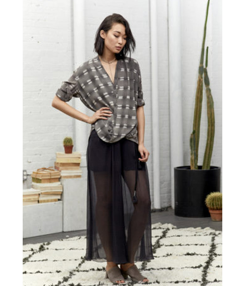 Sheer Silk Black Wide Leg Pant found at Patricia in Southern Pines, NC