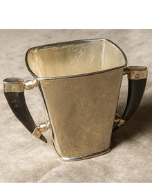  Silver Ice Bucket with Horn Handles