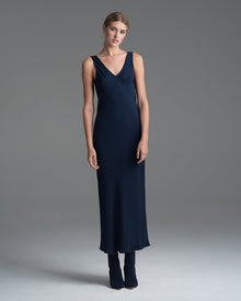  Voz Double V Slip Dress Navy