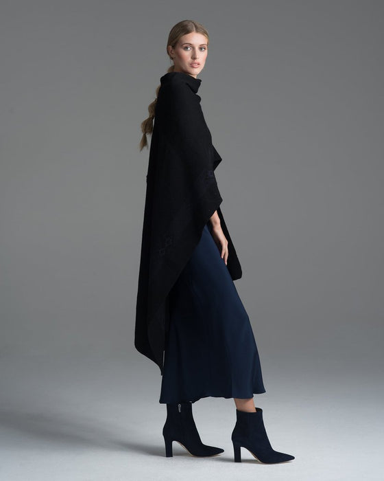 black wool marisol duster by Voz at Patricia