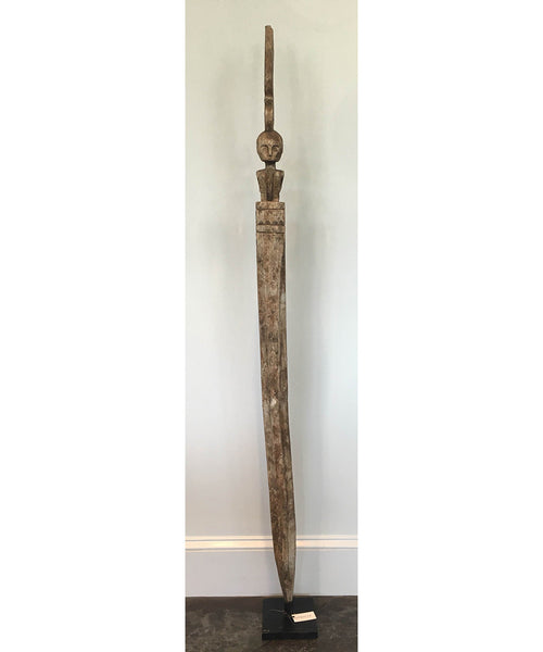 Wooden Statue on Stand