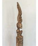 Wooden Statue on Stand